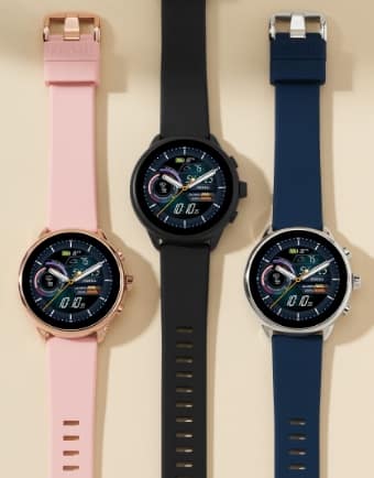 Trois montres connectées. 