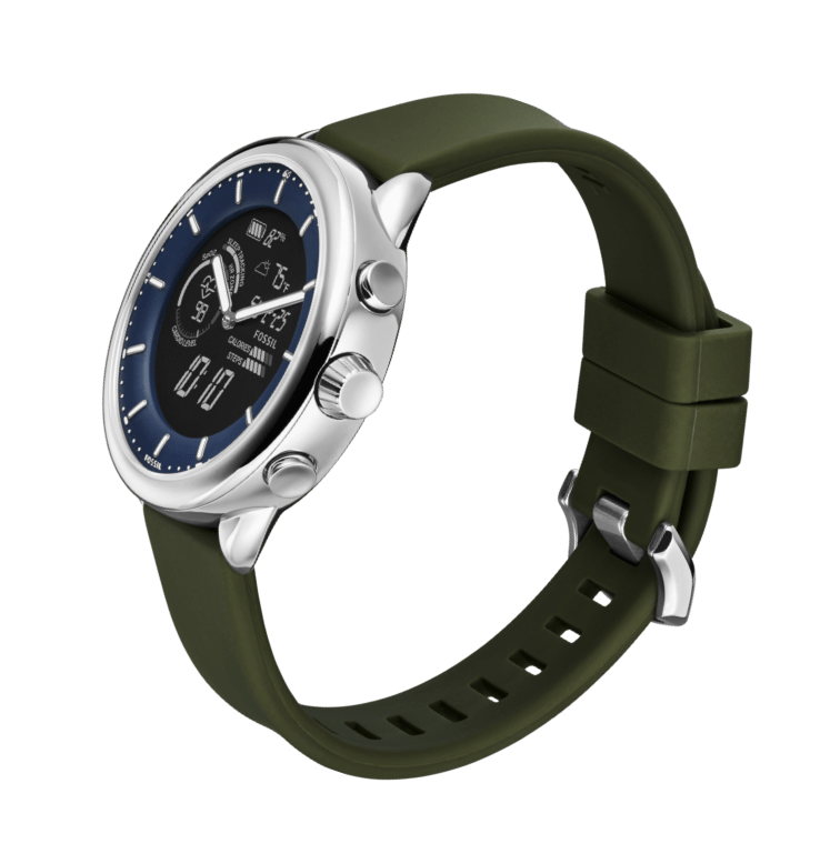 Fossil Montre Connectée Gen 6 de en Acier Inoxydable avec Bracelet en  Maille Milanaise Inoxydable, pour Femme, FTW6083 & aux Femmes Bracelet de  Montre en Silicone S181369 : : High-Tech