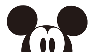 Une représentation de Mickey Mouse jetant un coup d’œil malicieux au-dessus de l’emballage.