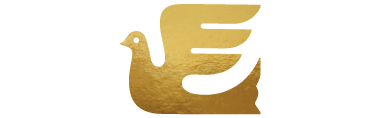 Icona di uccello color oro