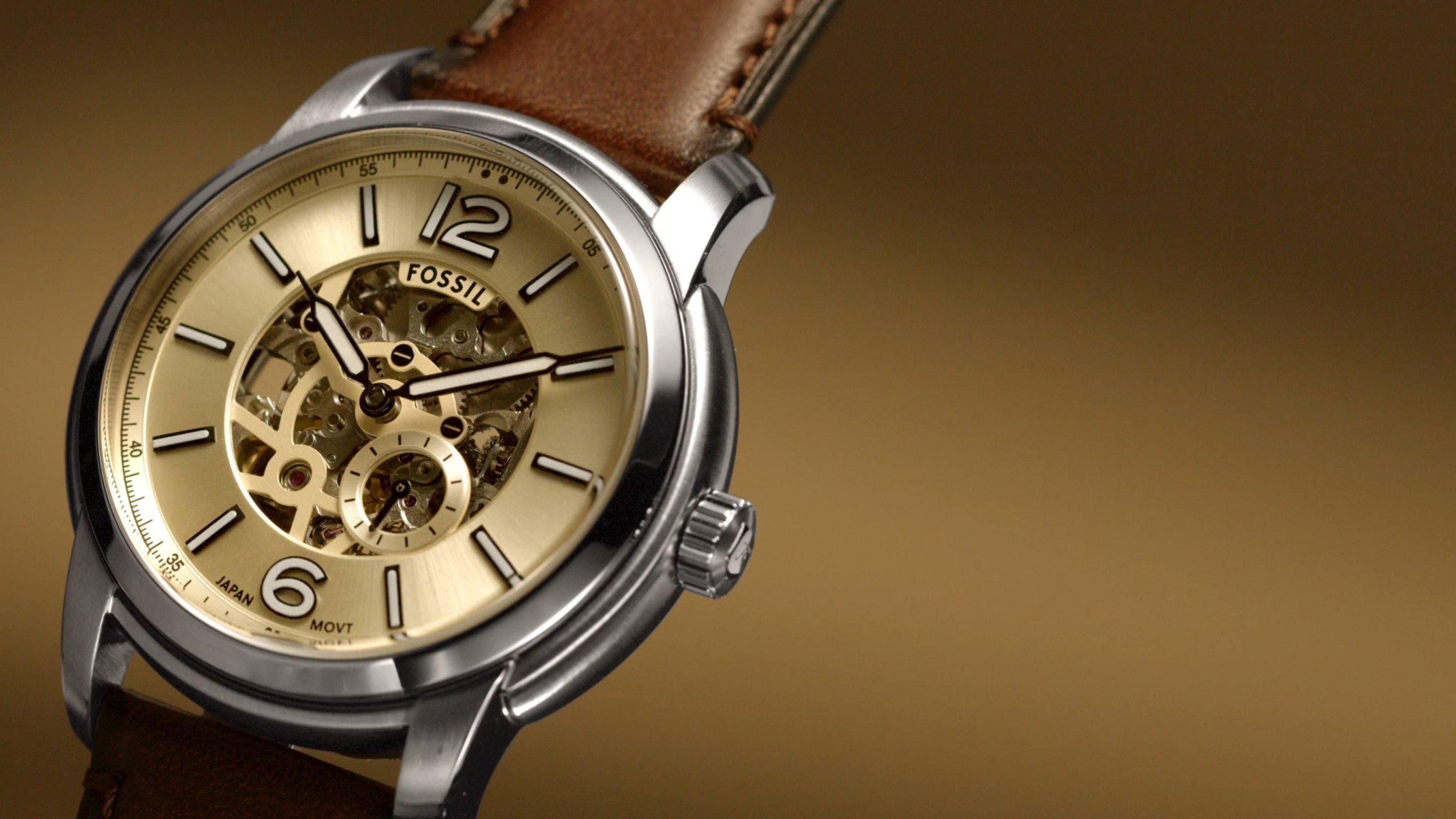 Fossil Heritage Automatic Brown LiteHide™ Leather Watch