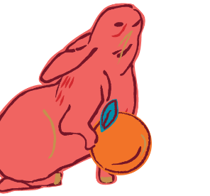 A rabbit graphic