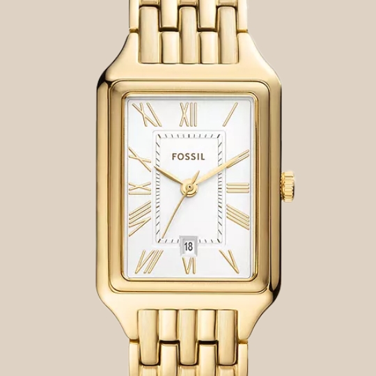 Gold-tone Raquel watch.