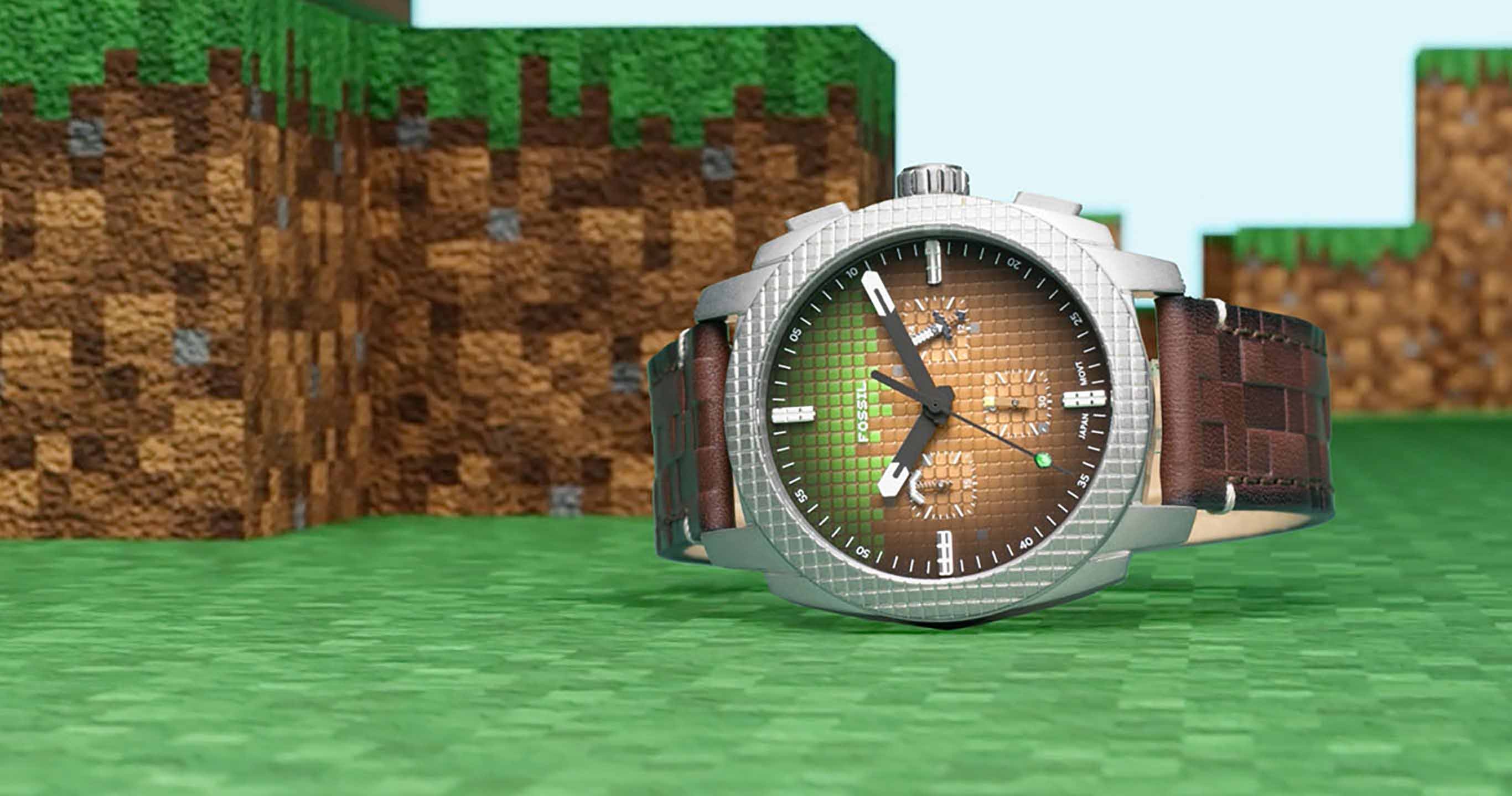 楽天 送料無料にならない Minecraft x Fossil - Fossil 時計