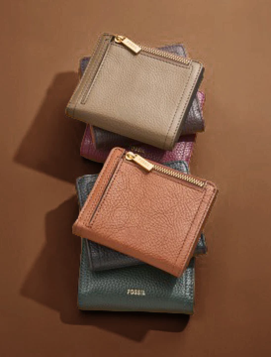 Fossil leather wallets