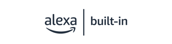 Logo Alexa built-in.