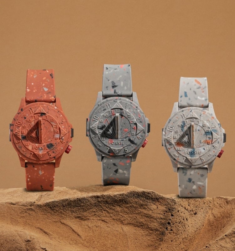 STAPLE x Fossil 限定モデル オートマティック テラコッタ シリコン 