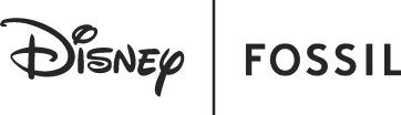 Das Disney und Fossil Logo-Lockup