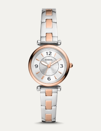 Reloj Carlie para mujer, en dos tonos.