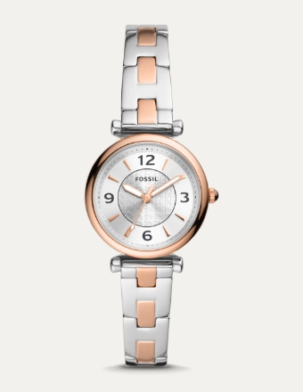 Montre Carlie bicolore pour femme.