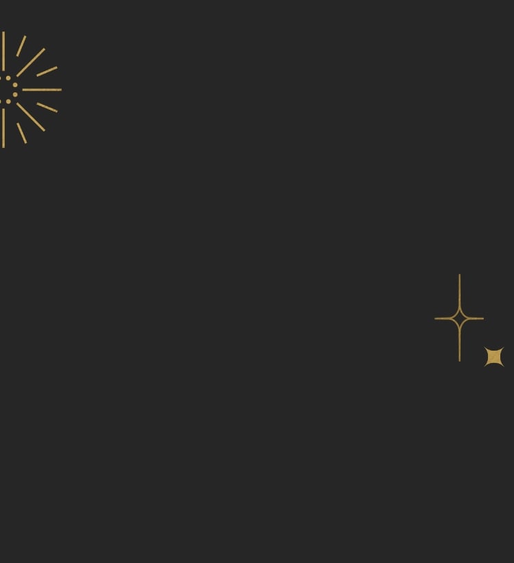 Star graphics on a black background.