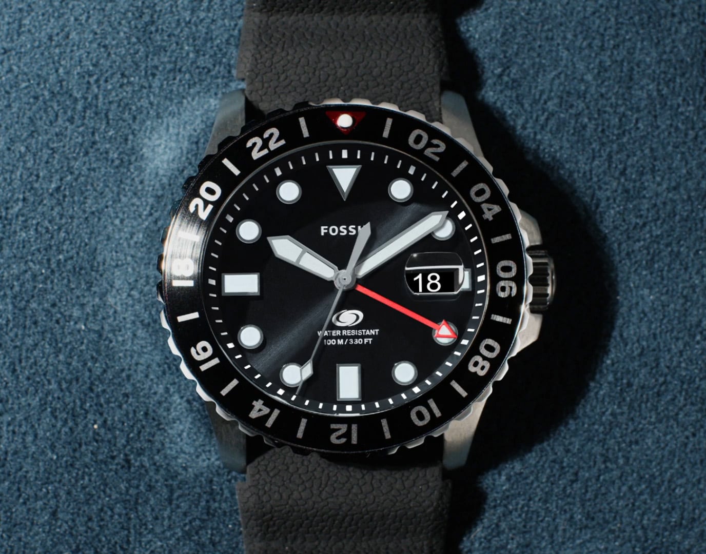 Watch - Steel Fossil Blue - FS5991 Stainless GMT Fossil