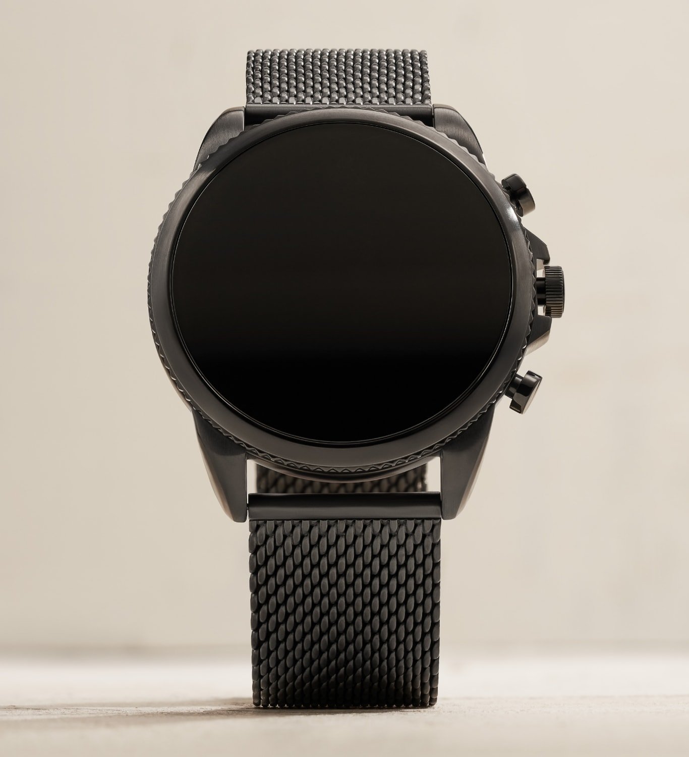 A Gen 6 smartwatch with its dial exploding to reveal its inner workings. A Gen 6 smartwatch with its dial exploding to reveal its inner workings.