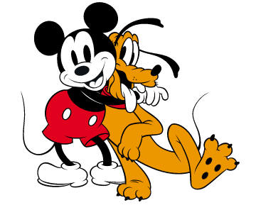 Mickey Mouse and Pluto