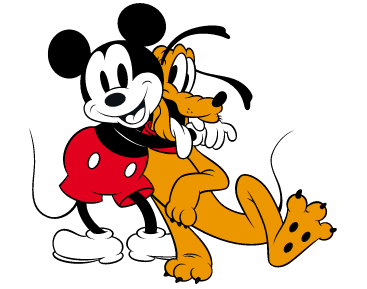 Mickey Mouse and Pluto