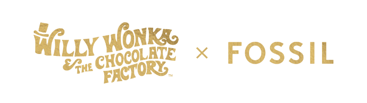 Logotipo de Willy Wonka & The Chocolate Factory x Fossil.