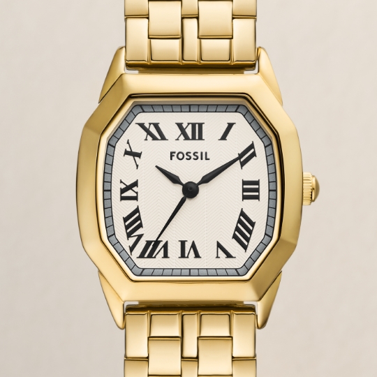 Gold-tone Harlow watch.