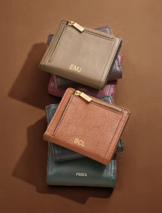 Fossil leather wallets