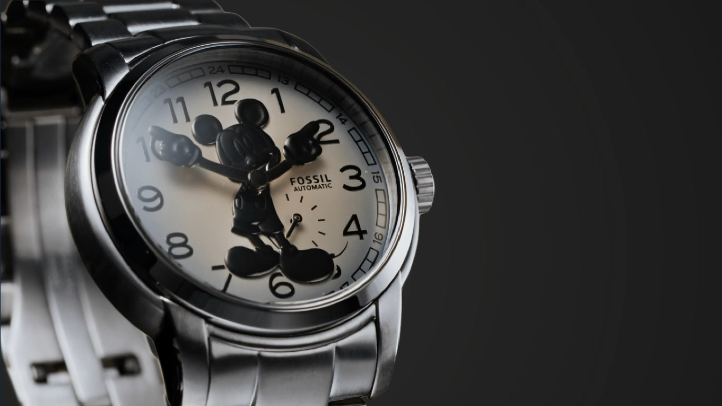 Fossil mickey mouse discount watch