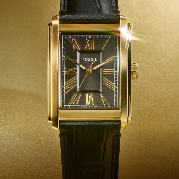 Gold-tone Carraway watch.