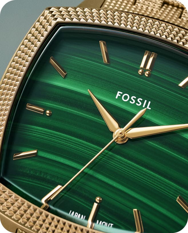 Nick Jonas x Fossil Machine Luxe Aventurine Three Hand Stainless Steel