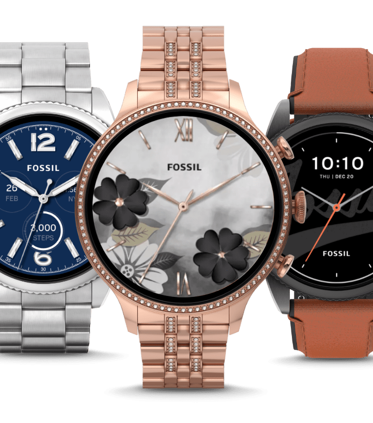 Una variedad de relojes inteligentes Gen 6.