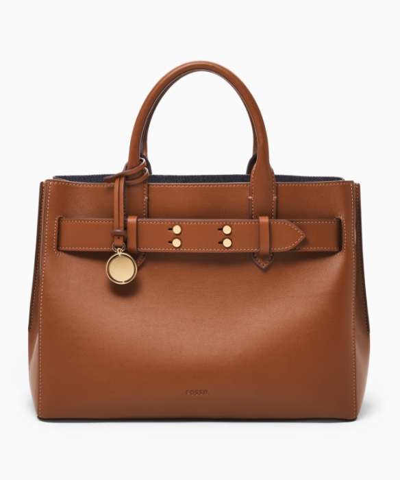 The brown leather Asher workbag.