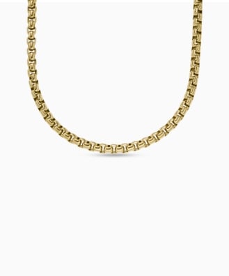 A gold-tone Fossil Heritage necklace.