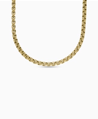 A gold-tone Fossil Heritage necklace.