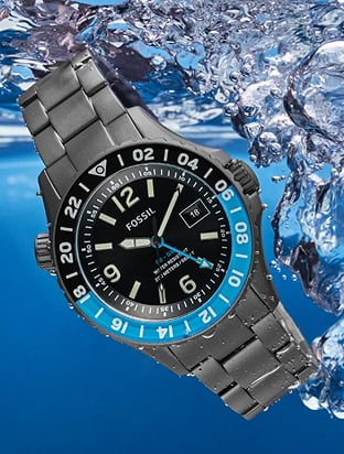 Fossil Blue GMT