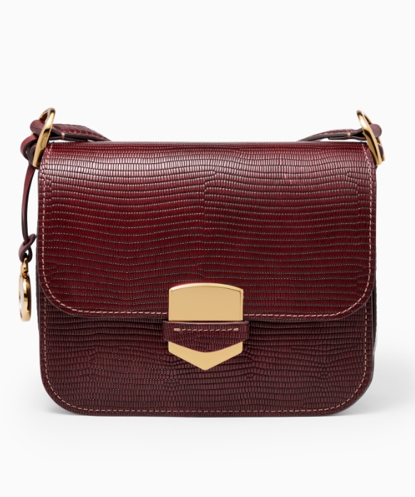 The burgundy Lennox crossbody bag.