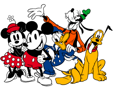 Mickey and friends