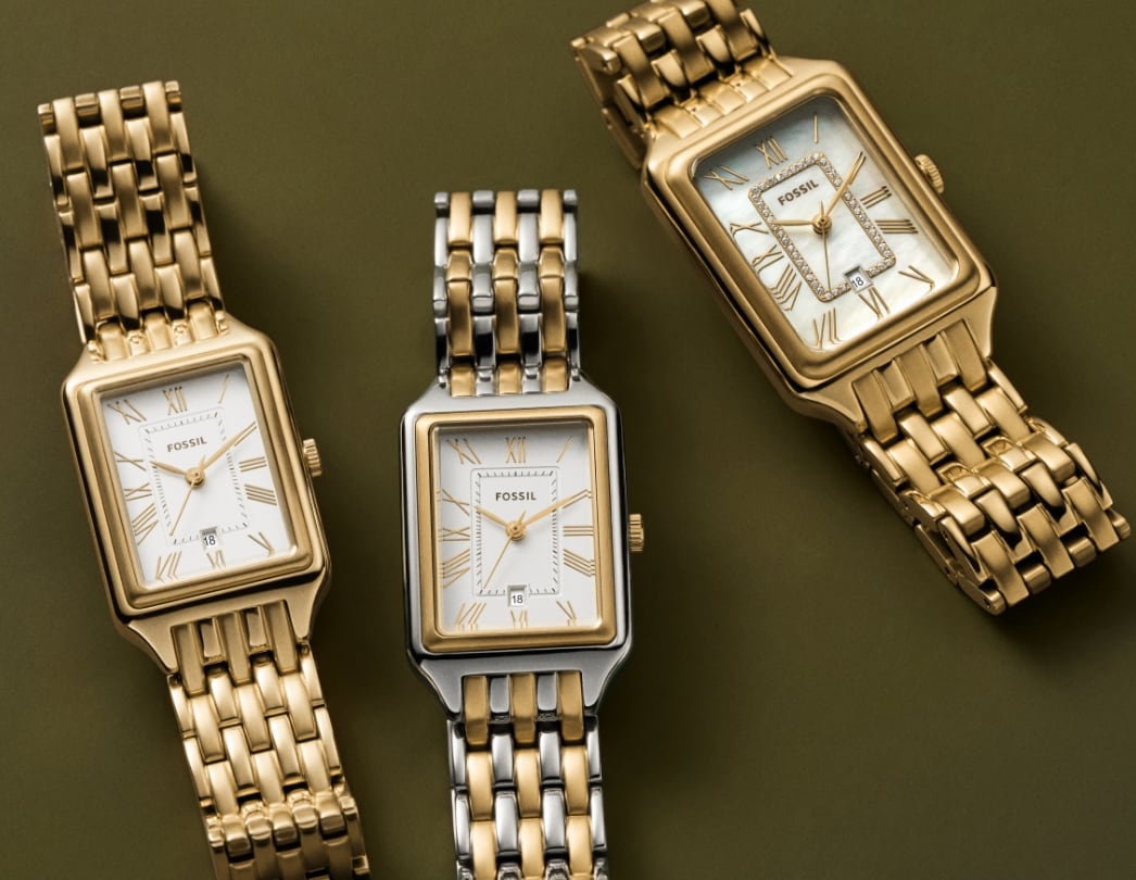 Raquel Three-Hand Date Stainless Steel Watch