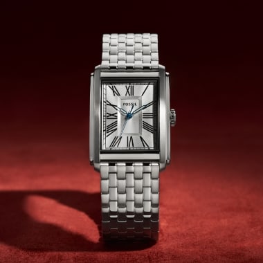 Montre Carraway argentée.