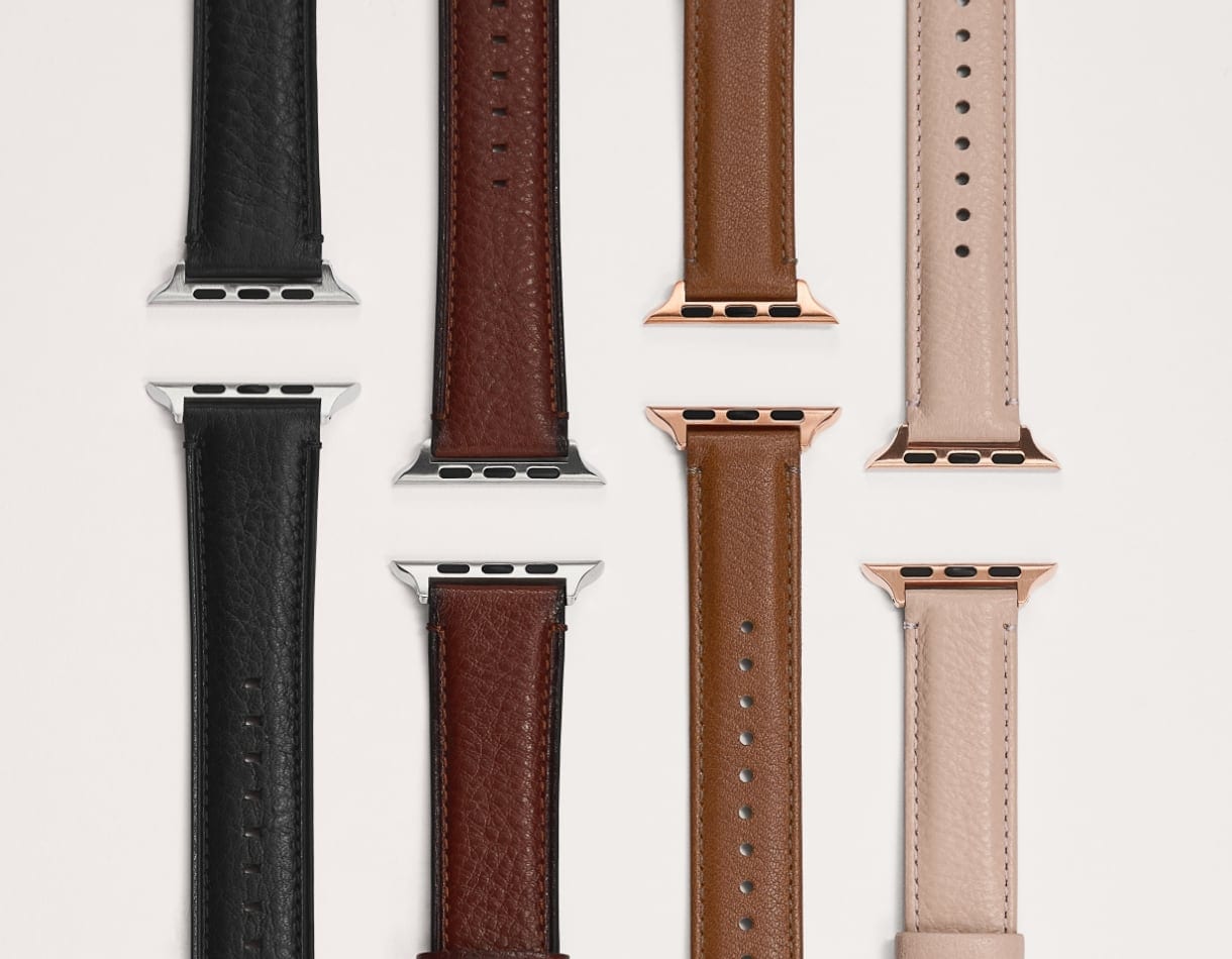Four Apple watch bands.
