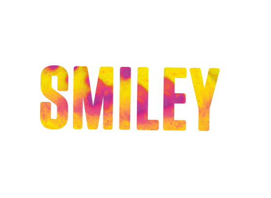 More Smiley is coming on black background with Smiley logos.