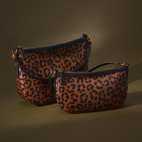 Fossil leopard purse cheap