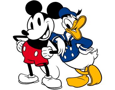 Mickey Mouse y el Pato Donald