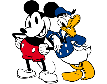 Mickey Mouse and Donald Duck