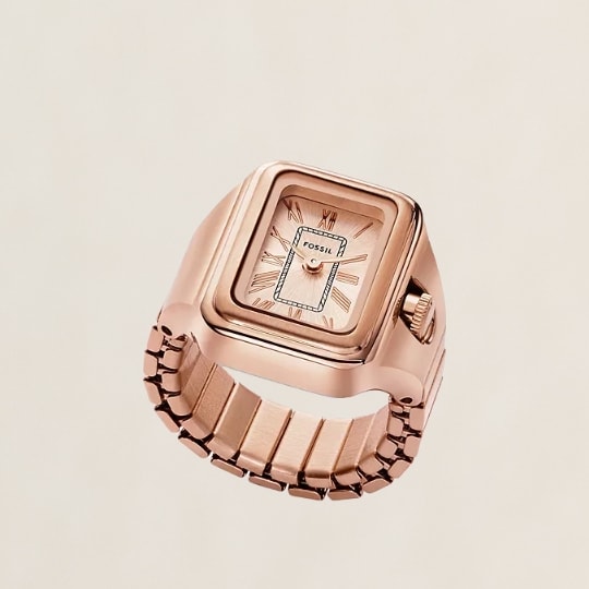 Rose gold-tone Raquel Watch Ring.