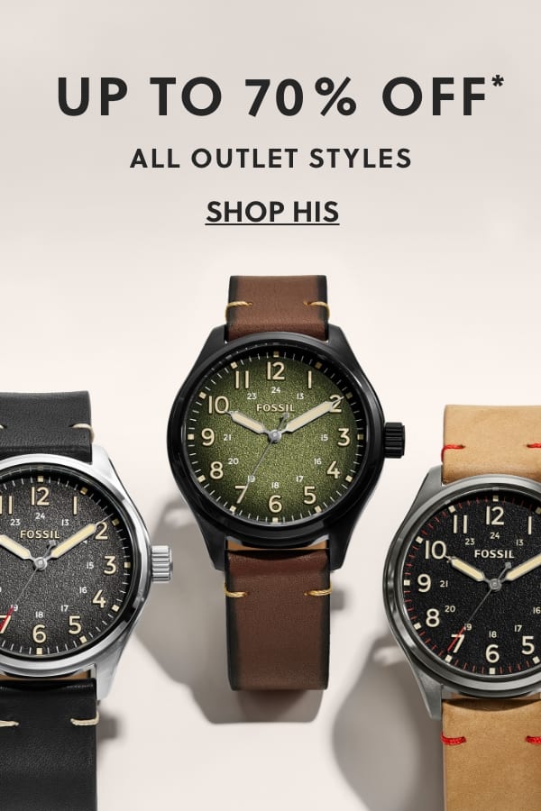 Up To 70% Off* Outlet Styles
