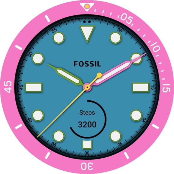 Cadran montre hotsell connectée fossil