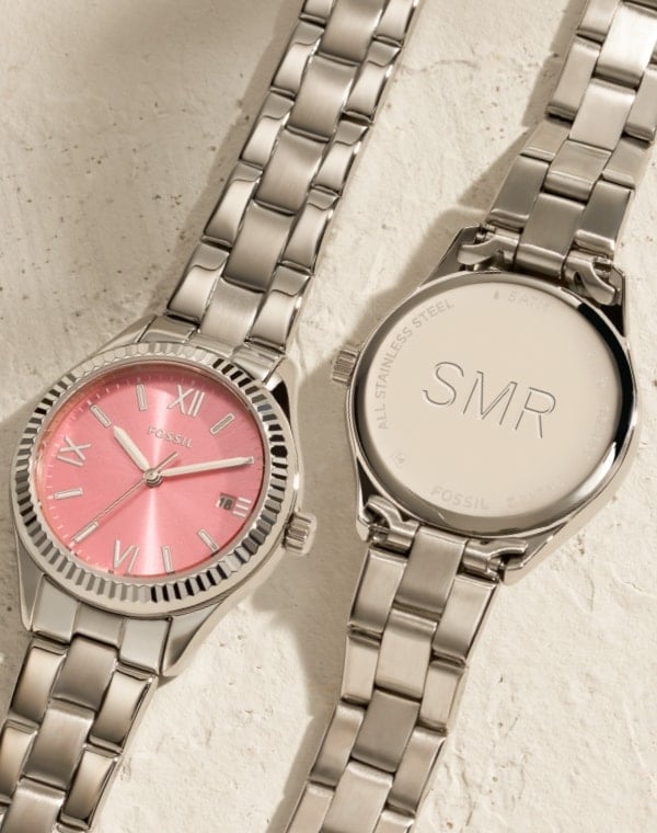 Two stainless steel watches
