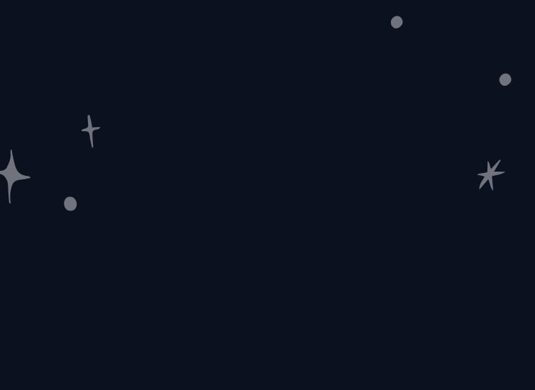夜空に星が散りばめられたデザイン。