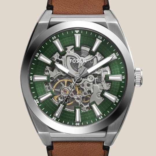 Everett automatic with skeletonized dial.