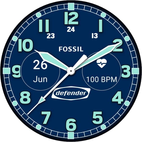 Defender watch face