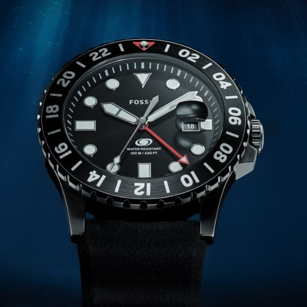 Fossil Blue GMT.