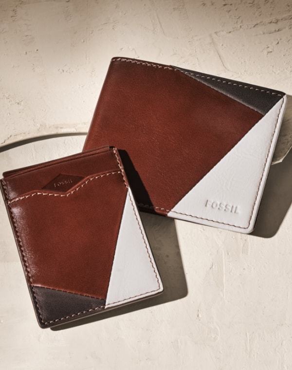 Two leather wallets