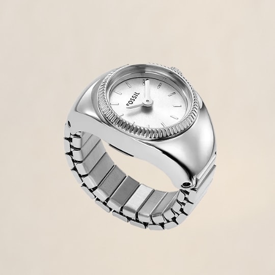 Silver-tone Watch Ring.