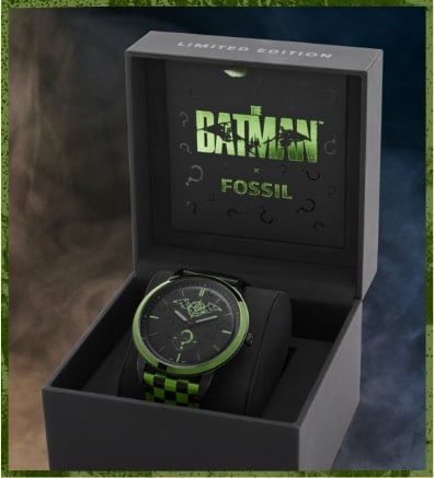 Reloj Riddler de Batman x Fossil. 